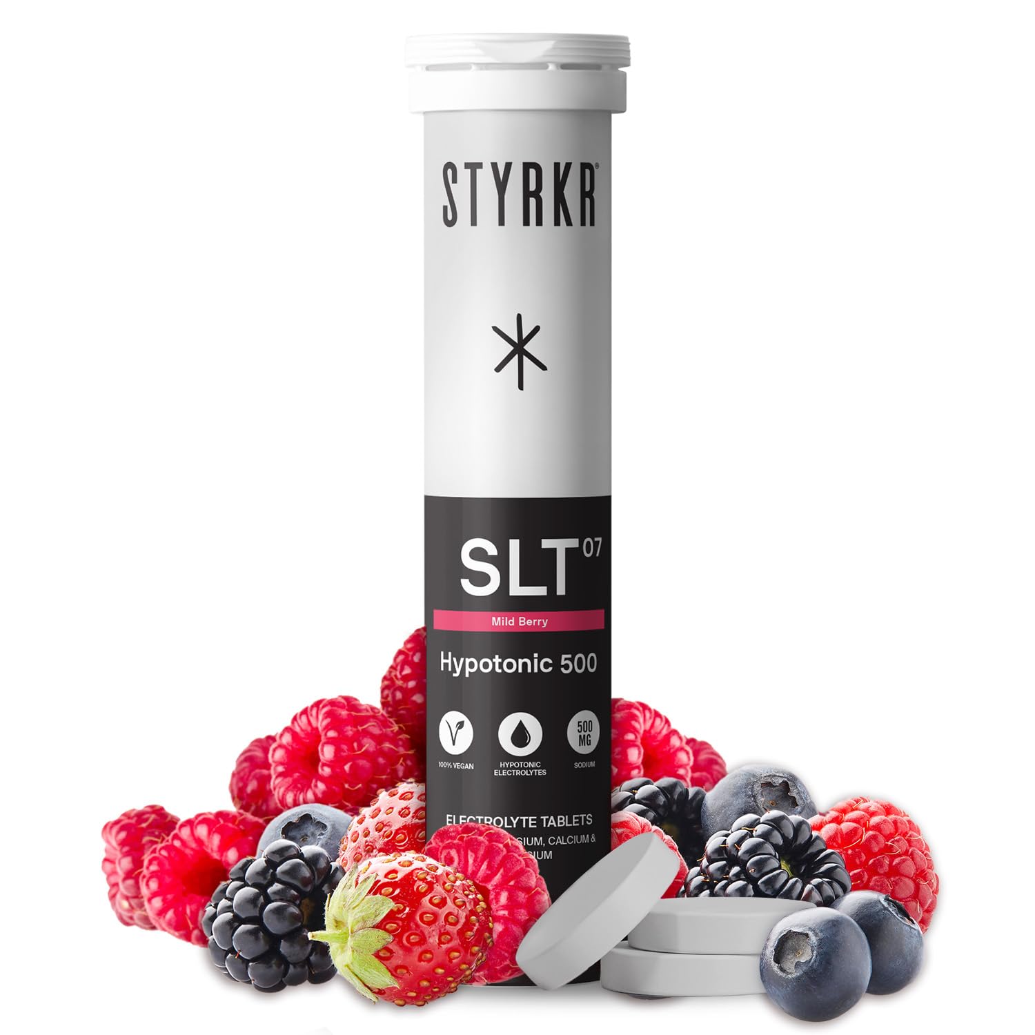 STYRKR - SLT07 Berry 500 mg Sodium Hydration Tablets x12