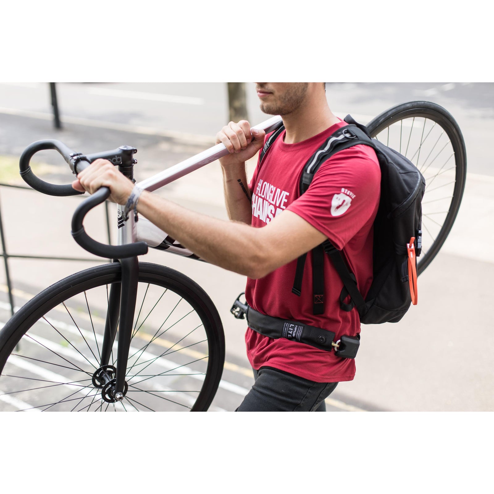 Hiplok LITE Wearable Chain Lock 6mm X 75cm - Waist 24-44 Inches (Bronze Sold Secure)