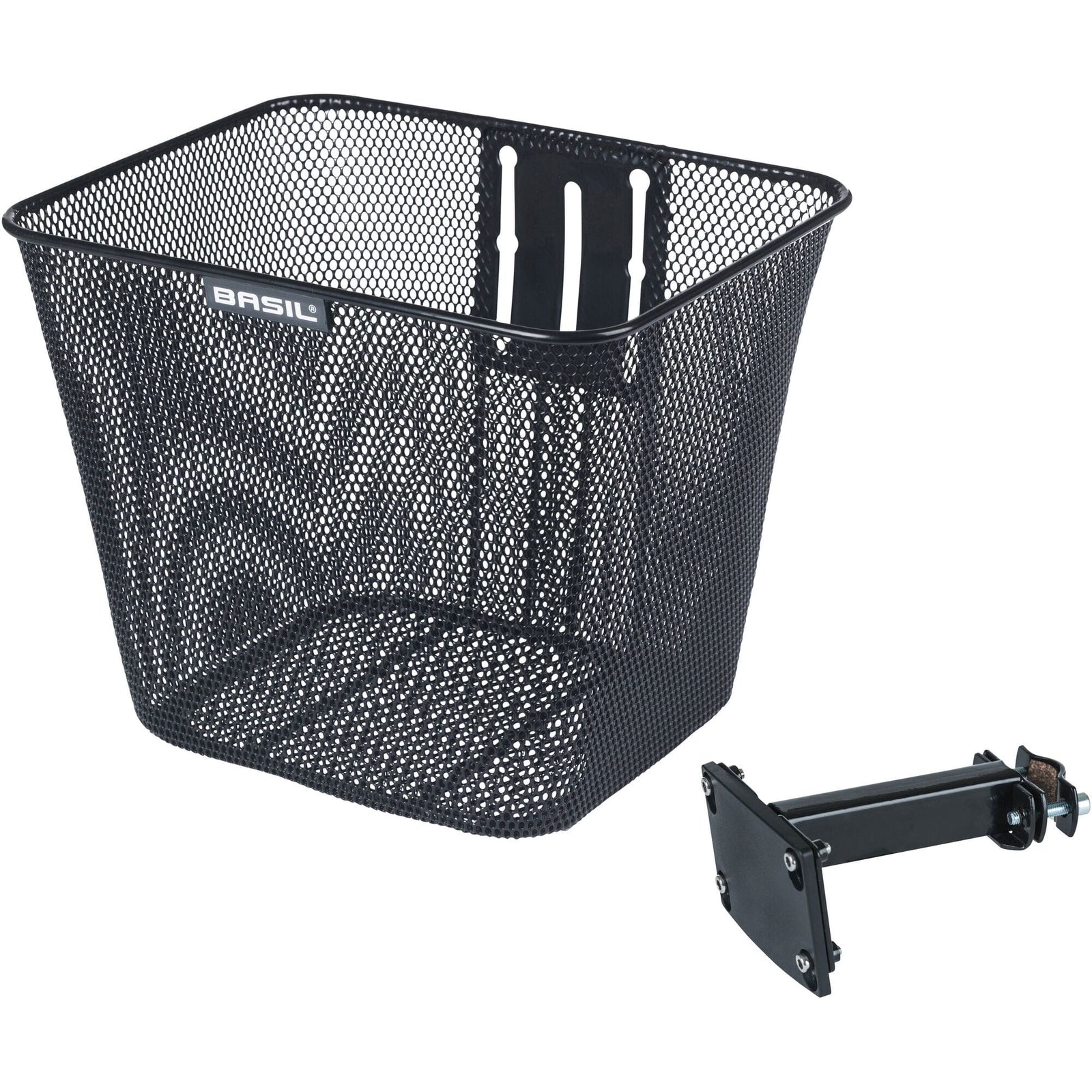Basil Bilbao FM Front Basket fixed black