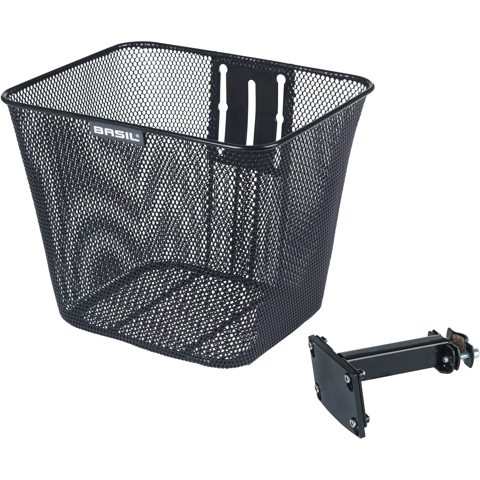 Basil Bilbao FM Front Basket fixed black